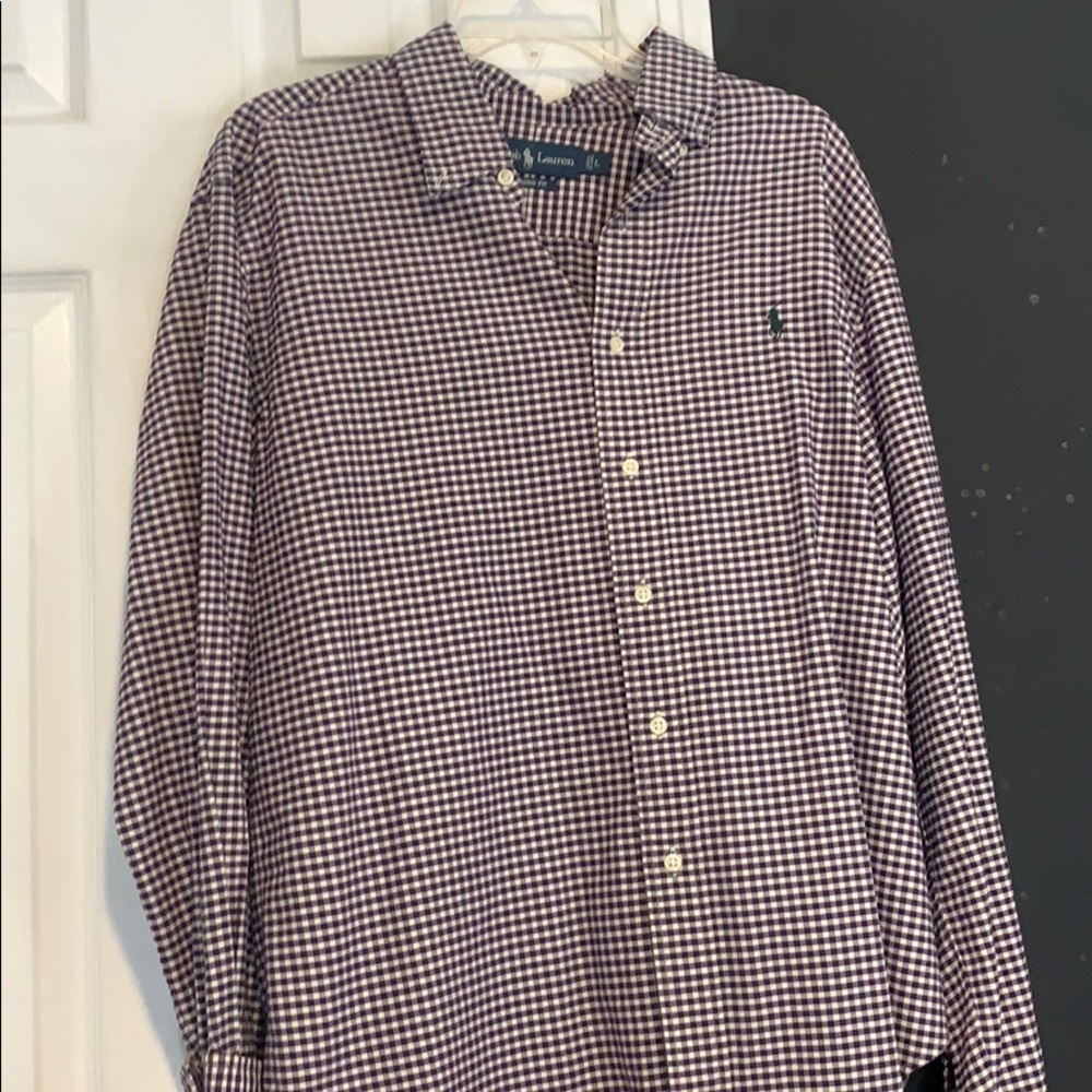 Plaid polo shirt